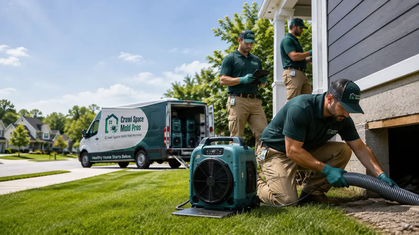 Crawl Space Mold Removal in Lewisville, MN